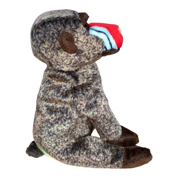 Ty Beanie Babies Cheeks Baboon 1999 Plush Stuffed Animal Hang 5th Gen Tush 7th G - Picture 4 of 9